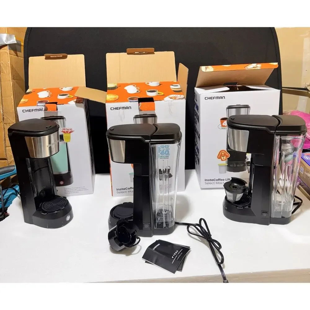 Chefman InstaCoffee Lift Select Max+ Single Serve Pod & Ground Coffee Maker